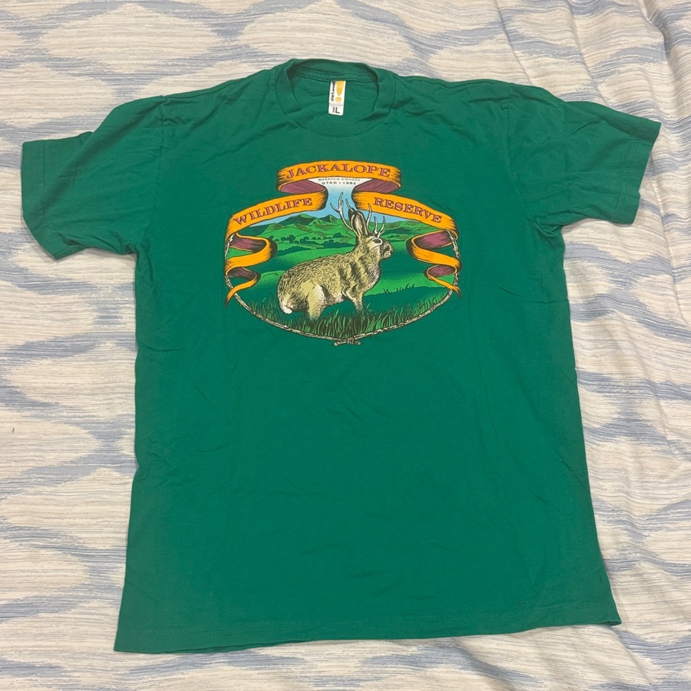 Green jackalope woot t-shirt